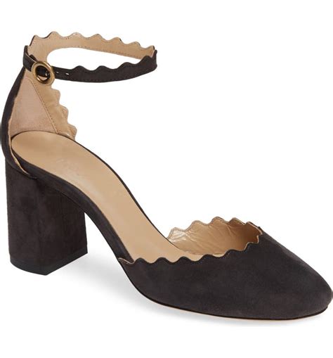 chloe scalloped pump dupe|chloe flats with ankle strap.